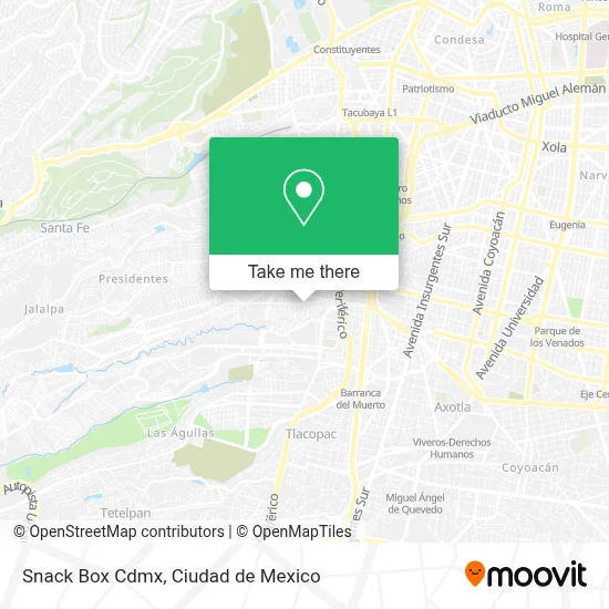 Snack Box Cdmx map