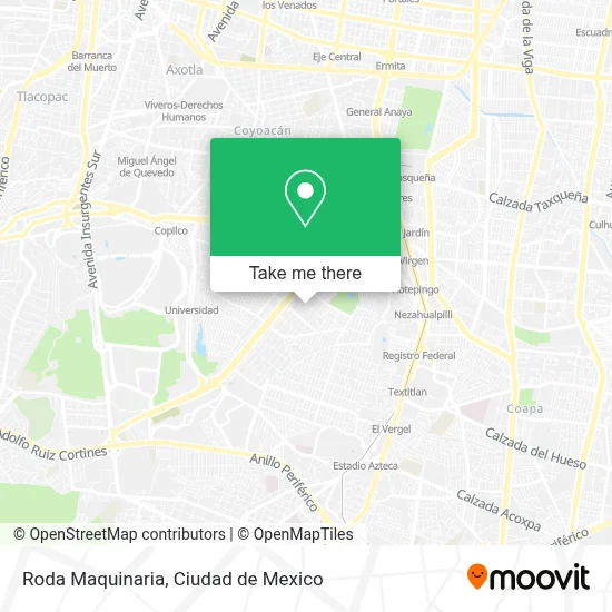 Roda Maquinaria map