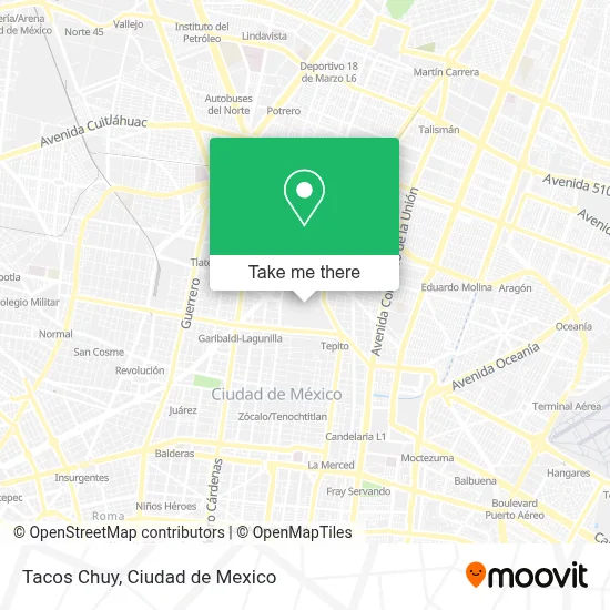 Tacos Chuy map