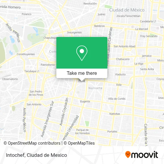Intochef map
