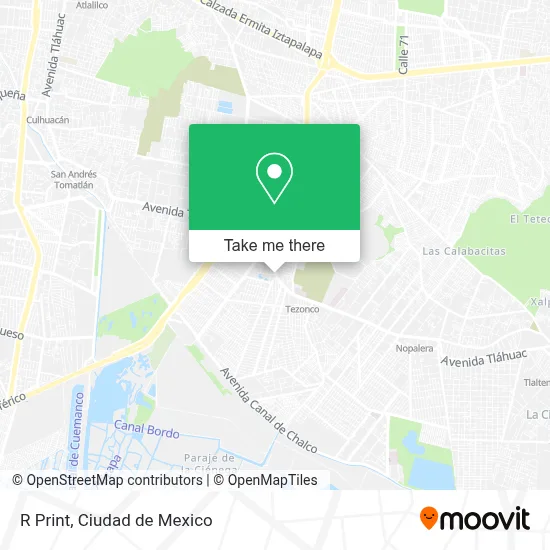 R Print map