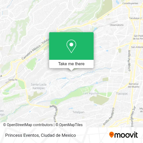 Princess Eventos map