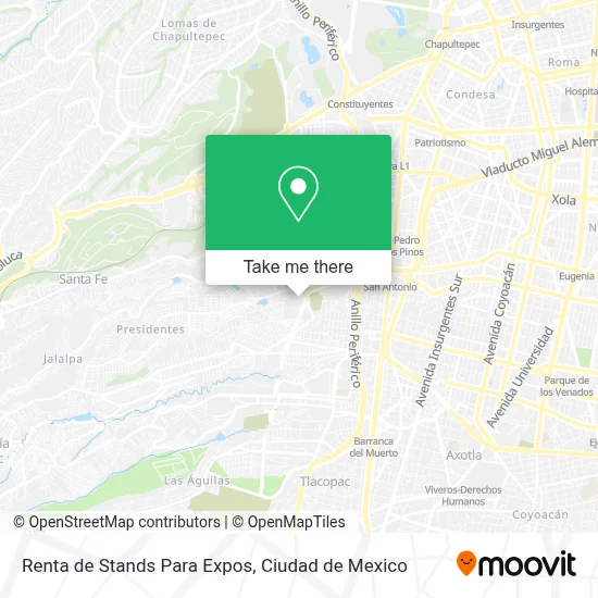 Renta de Stands Para Expos map