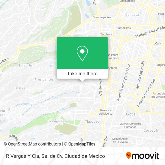 R Vargas Y Cia, Sa. de Cv map