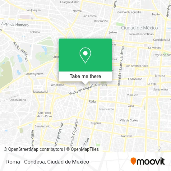 Roma - Condesa map