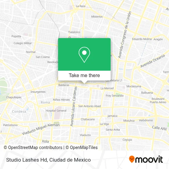 Studio Lashes Hd map