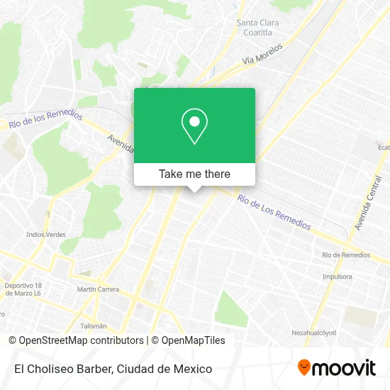 El Choliseo Barber map