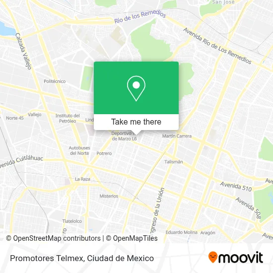 Promotores Telmex map