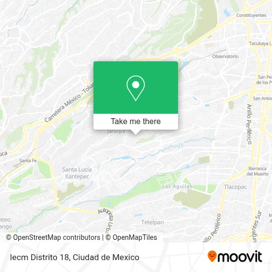 Iecm Distrito 18 map