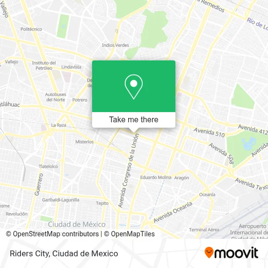 Riders City map