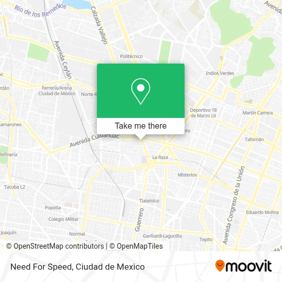Need For Speed map