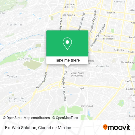 Exr Web Solution map