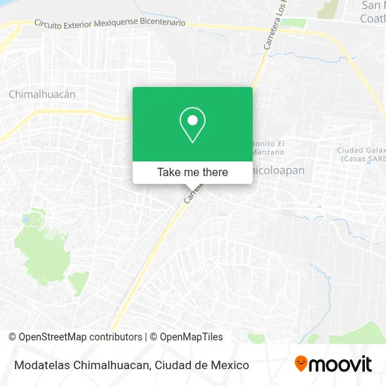Modatelas Chimalhuacan map