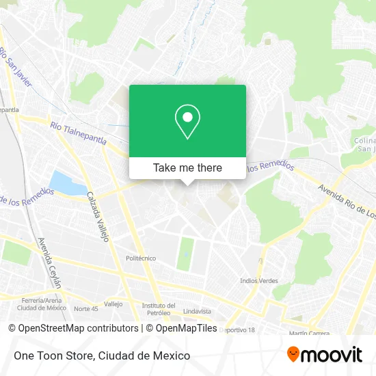 One Toon Store map