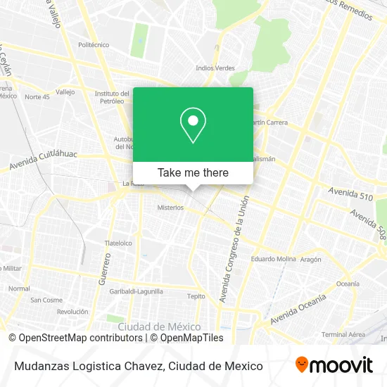 Mudanzas Logistica Chavez map