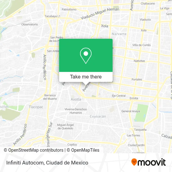 Infiniti Autocom map