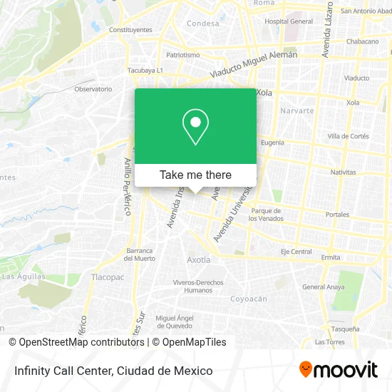 Infinity Call Center map