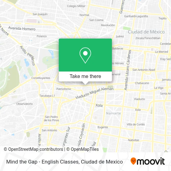 Mind the Gap - English Classes map