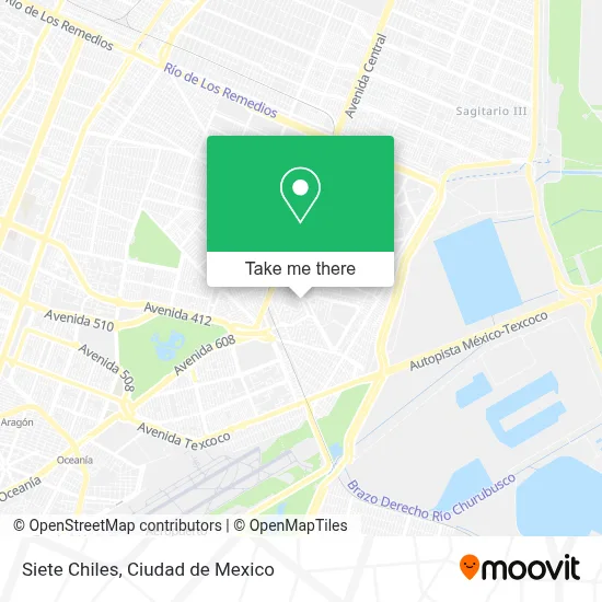 Siete Chiles map