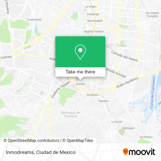 Inmodreams map