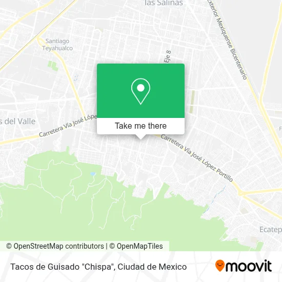 Tacos de Guisado "Chispa" map