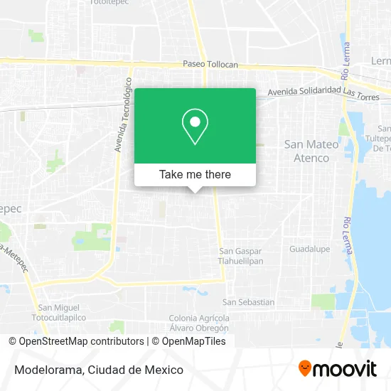Modelorama map