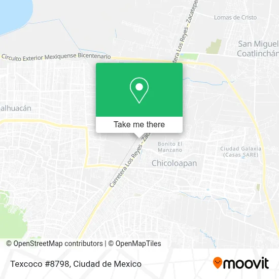 Texcoco #8798 map