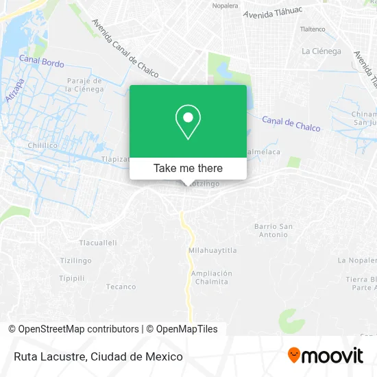 Ruta Lacustre map