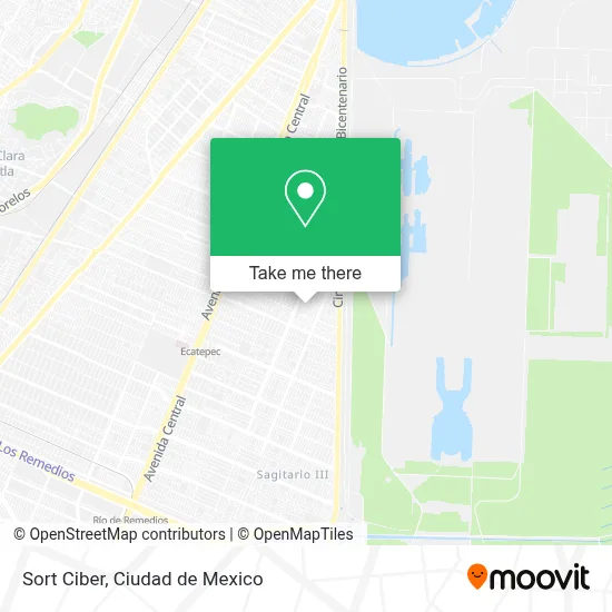 Sort Ciber map