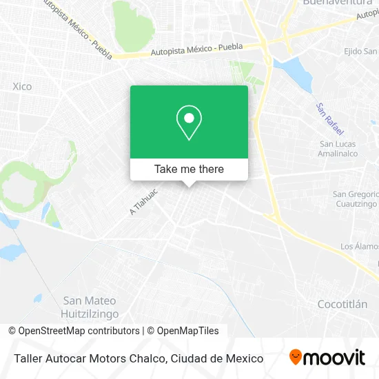 Taller Autocar Motors Chalco map