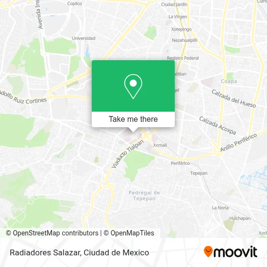 Radiadores Salazar map