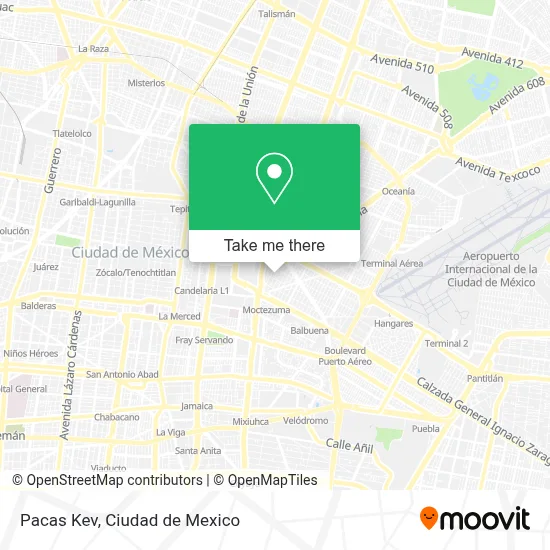 Pacas Kev map