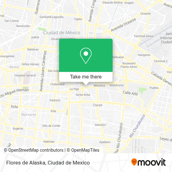 Flores de Alaska map