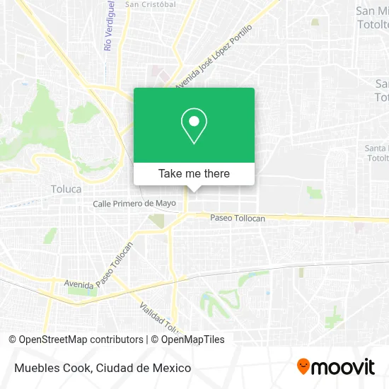 Muebles Cook map