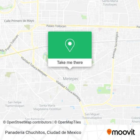 Panadería Chuchitos map