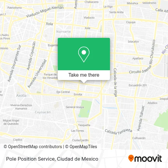 Pole Position Service map