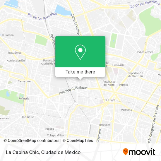 La Cabina Chic map