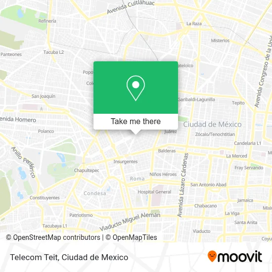 Telecom  Teit map