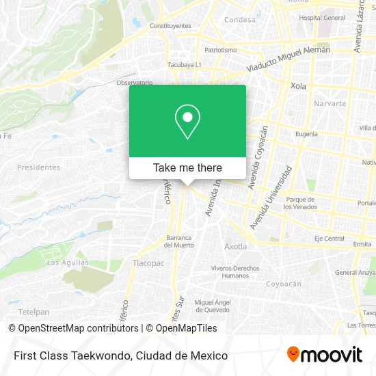 First Class Taekwondo map