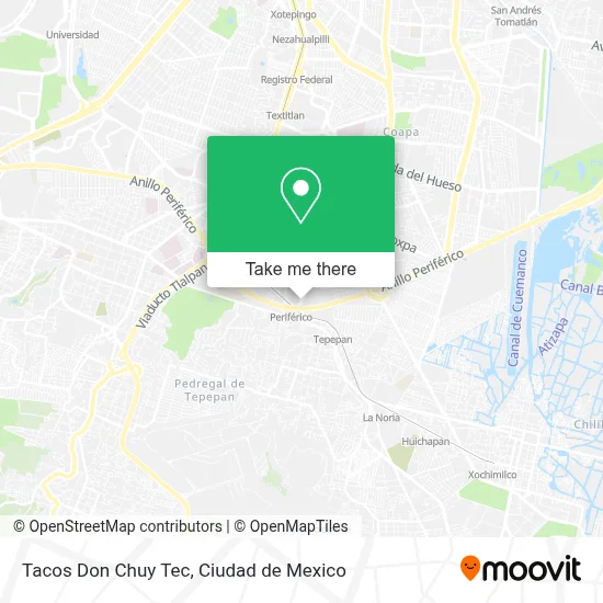 Tacos Don Chuy Tec map