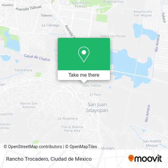 Rancho Trocadero map