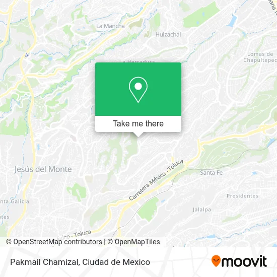 Pakmail Chamizal map