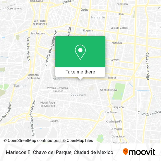 Mariscos El Chavo del Parque map