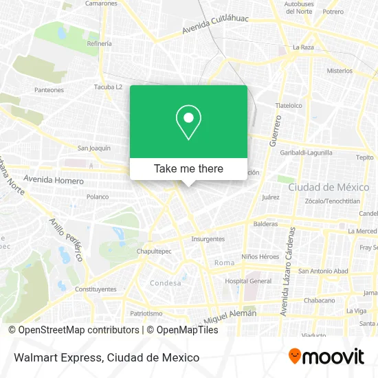 Walmart Express map