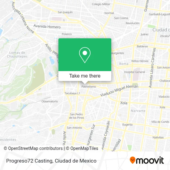 Progreso72 Casting map