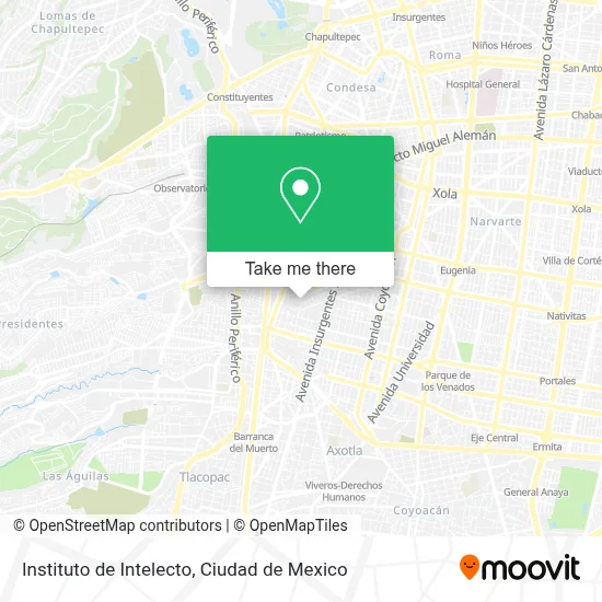 Instituto de Intelecto map