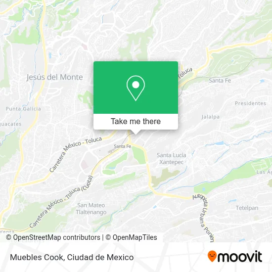 Muebles Cook map