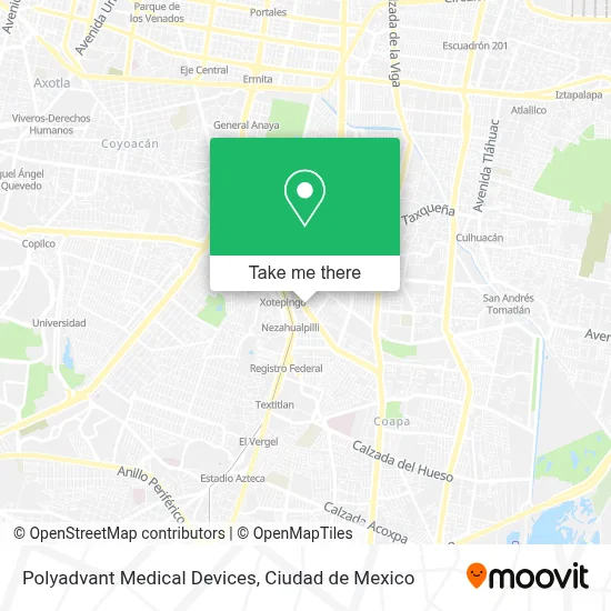 Polyadvant Medical Devices map