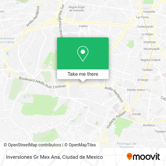 Inversiones Gr Mex Ana map