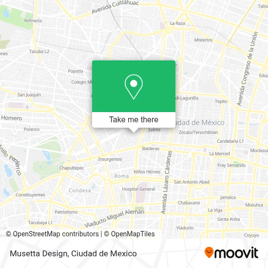 Musetta Design map